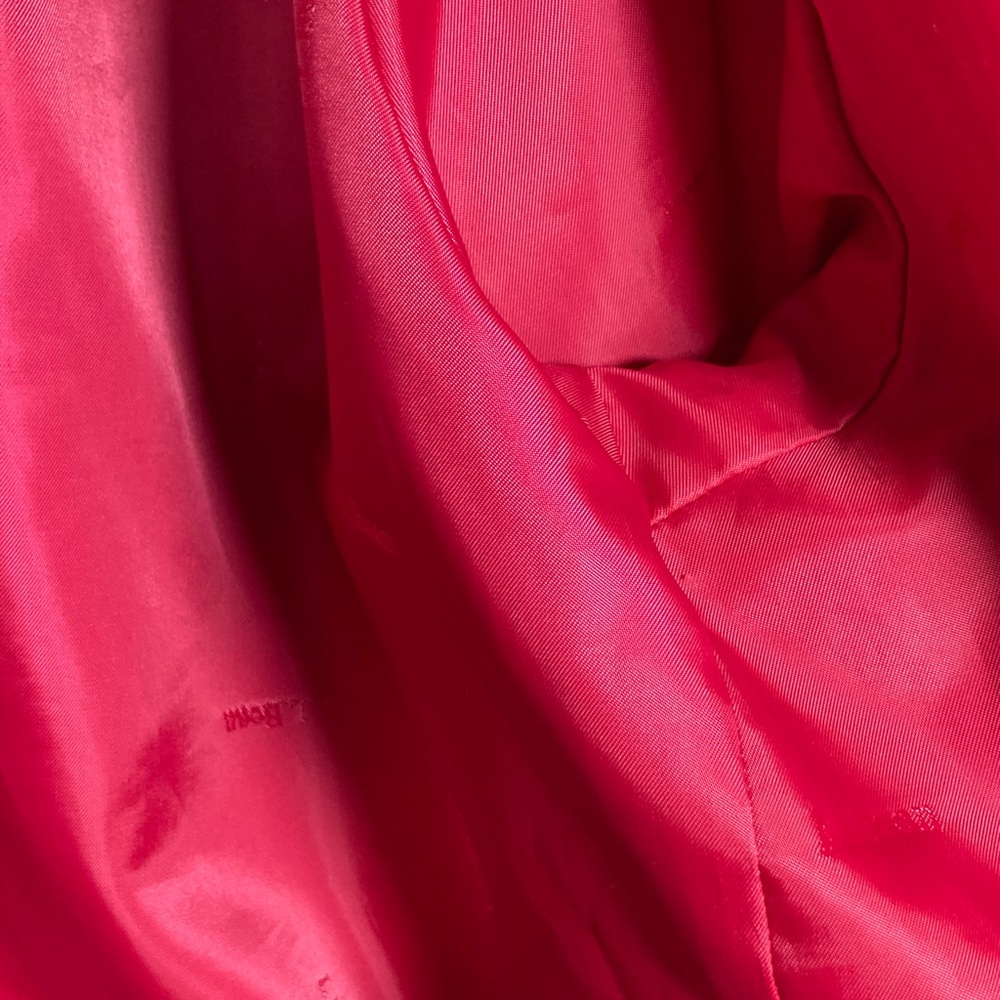 L.L. Bean Women's Fuchsia Water Repellant Trench Coat VN 03790 Sz XLP - Picture 7 of 15